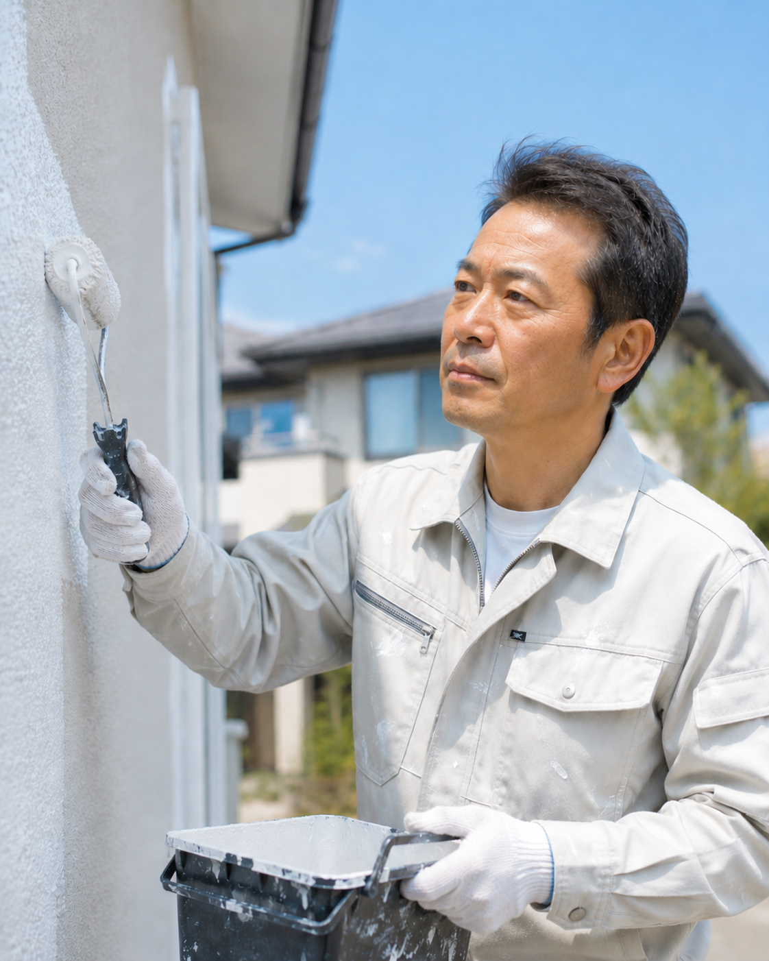 作業中の栄 健一